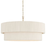 Capital Lighting 349842 Delaney 4 Light 30"W Drum Chandelier - Matte Brass