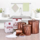 nu steel Hammered Antique Copper 1.5 QT Canister