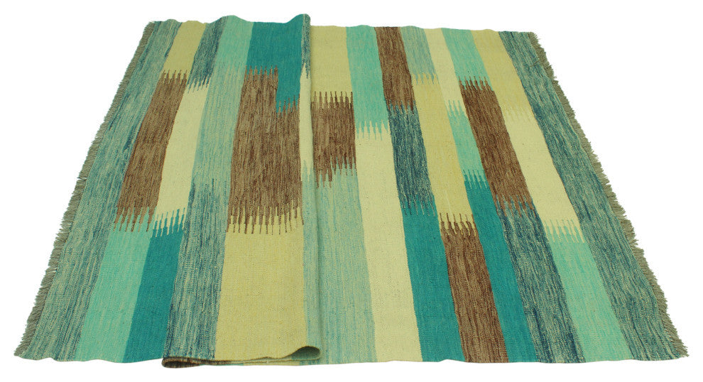 Winchester Kilim Roza Brown/Gold Rug, 5'6x7'9