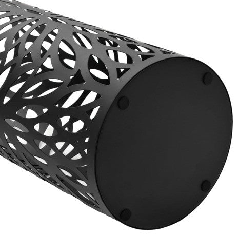 vidaXL Umbrella Stand Black Powder-coated steel Medium Durable