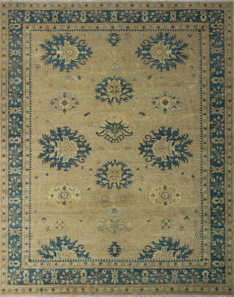 Yousafi Fine Chobi Zenobia Beige Rug 9''3"x11''9"