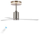 Levi 1-Light 6-Speed Iron Height Adjustable Integrated LED Ceiling Fan, Remote