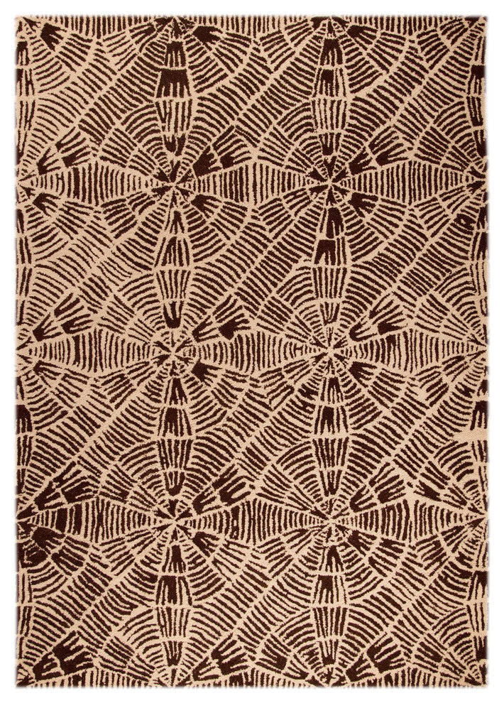 Hand Tufted Brown Wool Area Rug