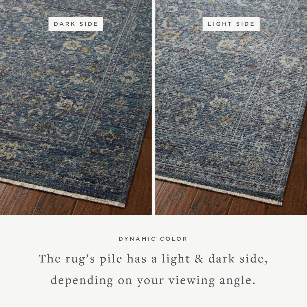 Jean Stoffer x Loloi Bradbury Ocean / Gold 10''-0" x 14''-0" Area Rug