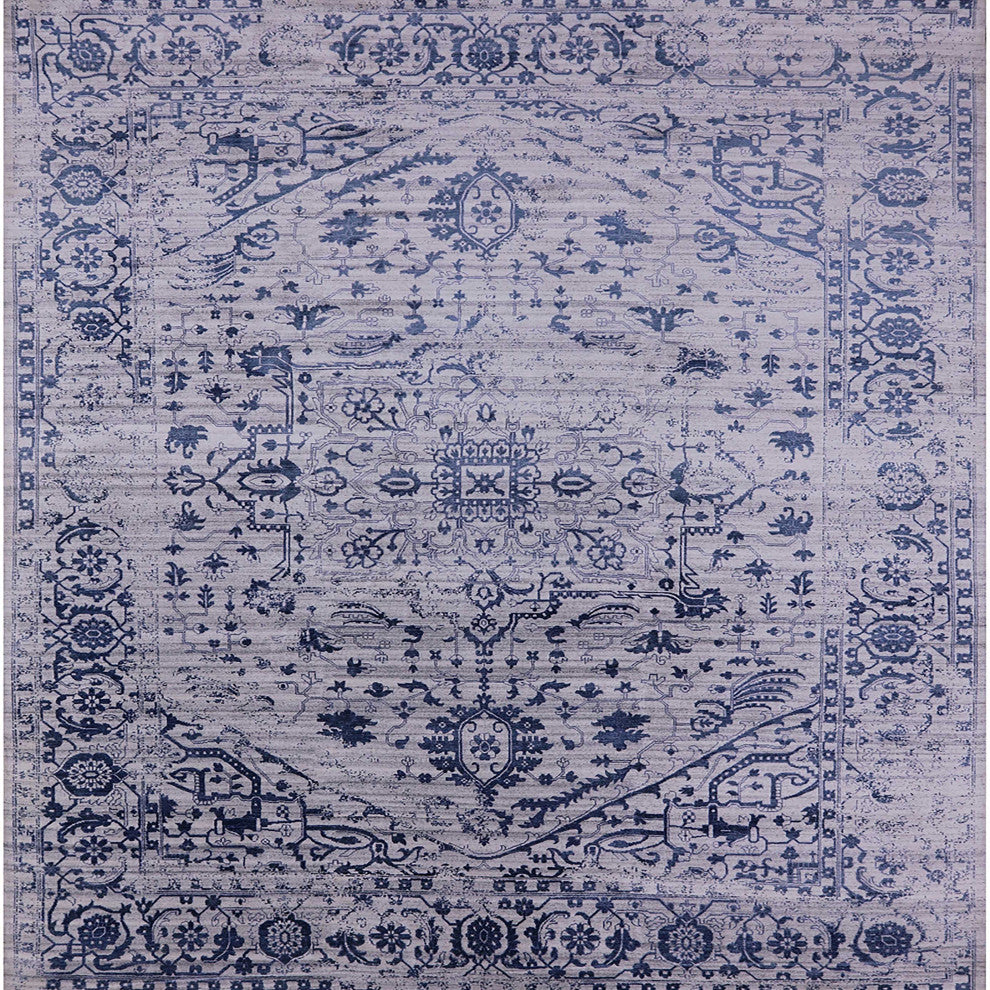Ahgly Company Indoor Square Mid-Century Modern Area Rugs, 4' Square