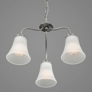 Classic Collection 3-Light Chandelier, Brushed Nickel