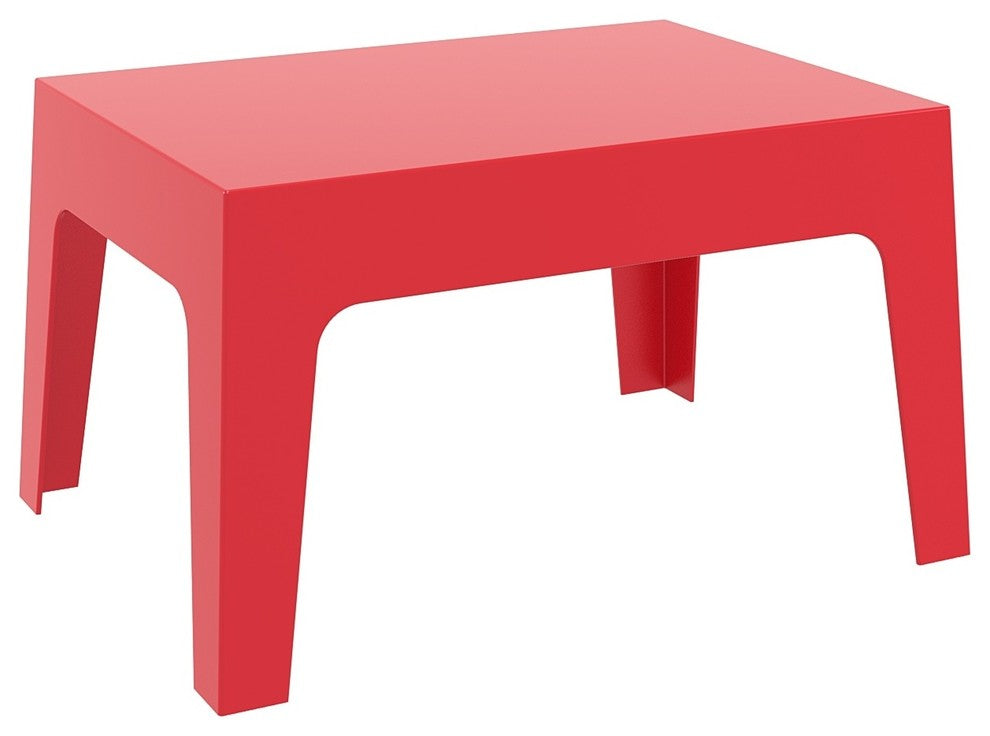 Compamia Box Outdoor Coffee Table, Red