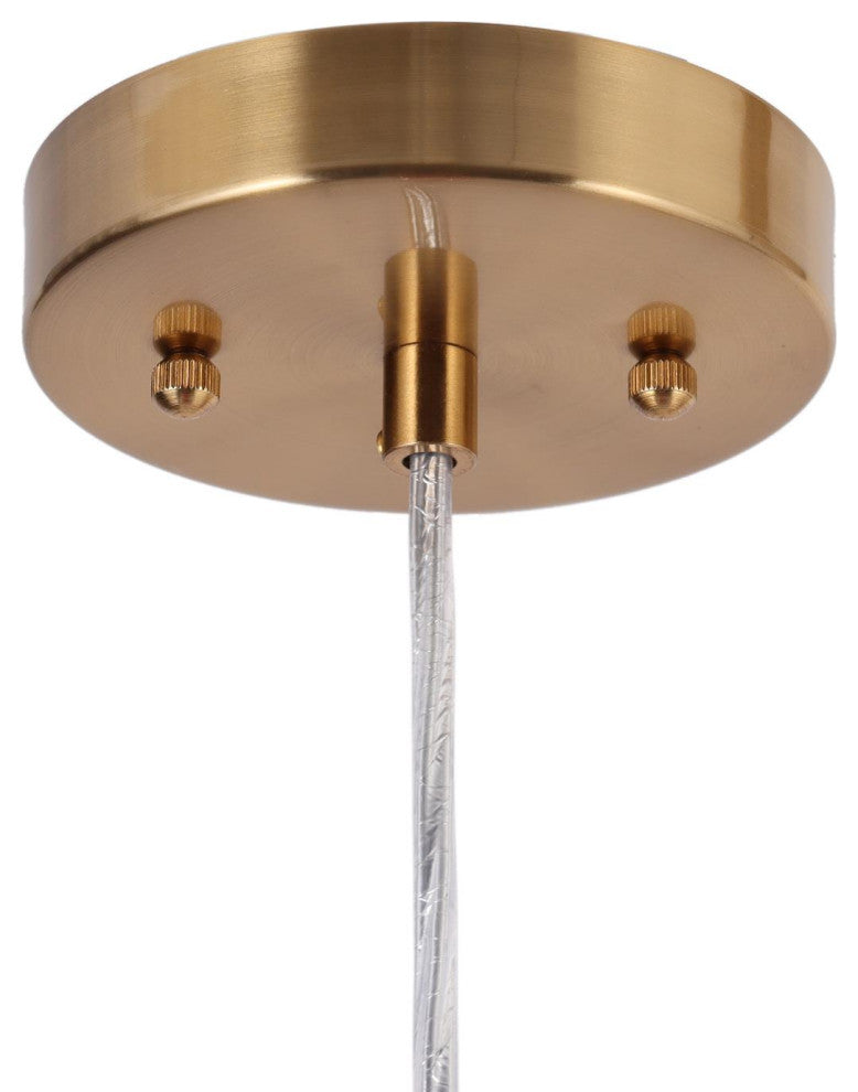 LNC 1-Light Polished Gold Modern/Contemporary Mini Kitchen Island Light