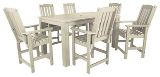 Lehigh 7-Piece Rectangle Counter-Height Dining Set, Whitewash