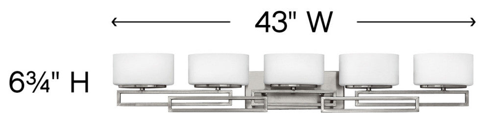 Hinkley Lanza Five Light Bath 5105AN