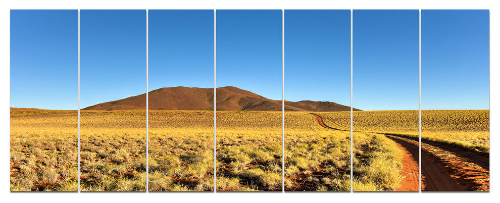Namibrand Desert Landscape, Landscape Canvas Art Print, 83"x32", 7 Panels