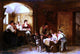 Hugo Engl Familienszene, 18"x27" Gallery Wrapped Canvas Print