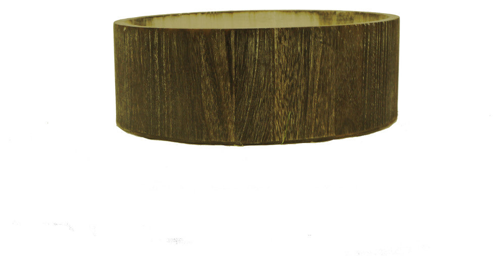 10" Wooden Made Wash Round Wood Crate, Set of 3