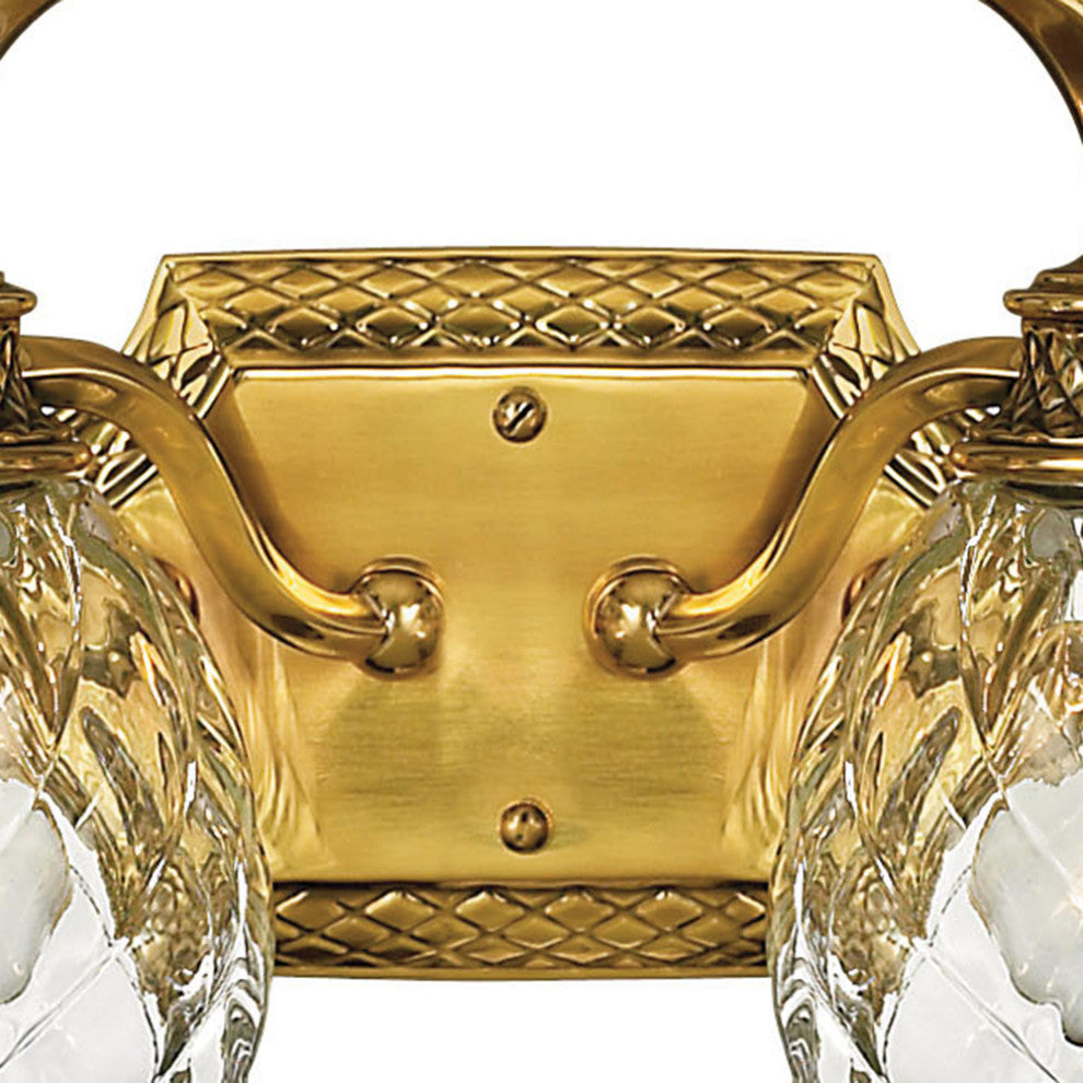 Hinkley Plantation Large Four Light Vanity, Burnished Brass