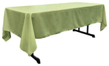 LA Linen Polyester Poplin Rectangular Tablecloth, 60"x102", Sage
