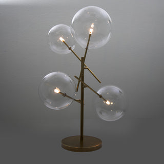 Klare 4-Light Sputnik Lamp, Antique Brass