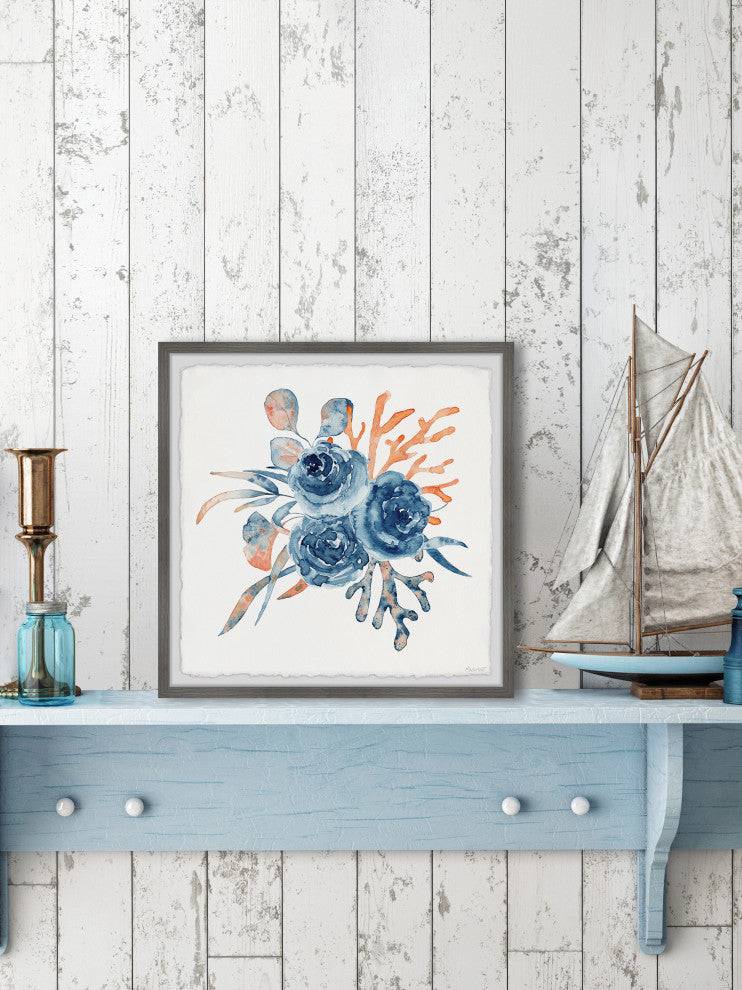 "Blooming Beauty" Framed Painting Print, 24x24