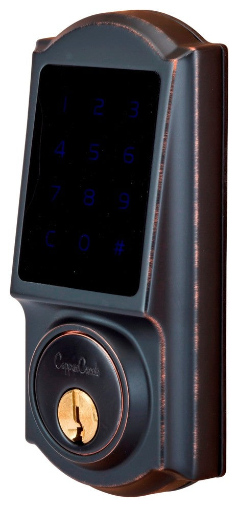 Heritage Z Wave "Nexia Certified" Smart Electronic Deadbolt, Tuscan Bronze