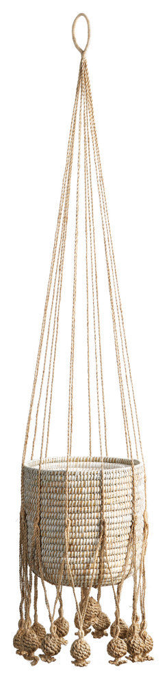 Gaia Jute Hanging Basket, 11.75"