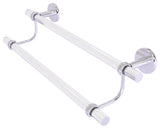 Clearview 18" Double Towel Bar with Twisted Accents, Polished Chrome