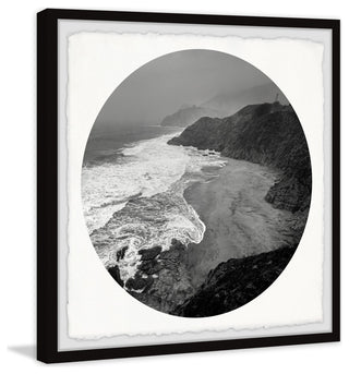 "White Waves" Framed Painting Print, 12x12