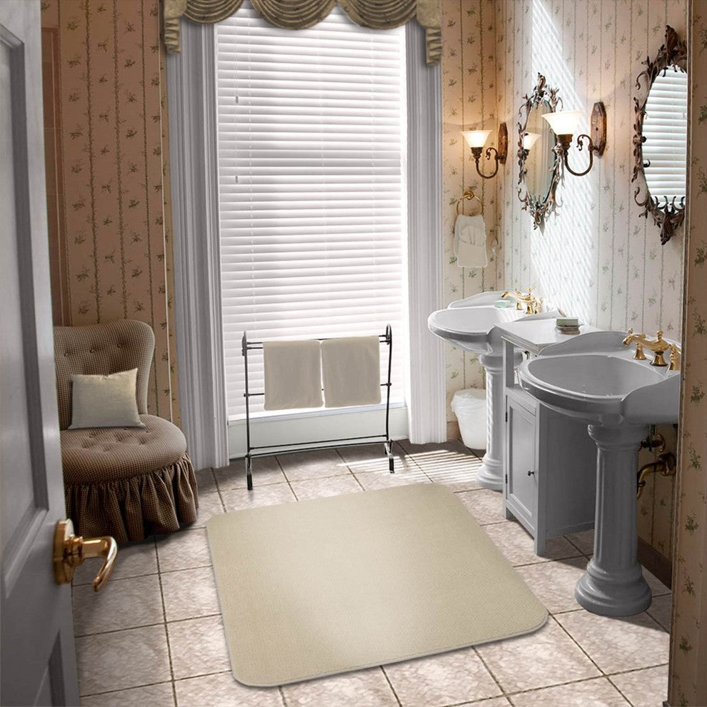 Skid-Resistant Area Rug Ivory Cream, 6'x8'
