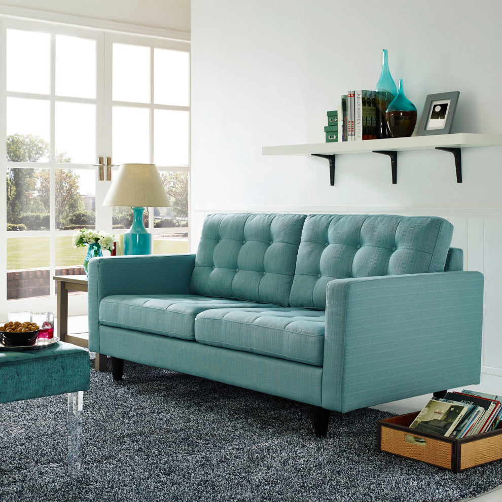 Modern Laguna Empress Upholstered Loveseat