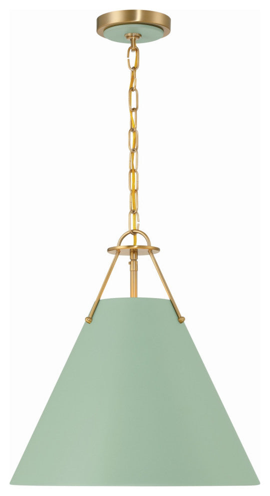Crystorama Lighting Group XAV-B8305 Xavier 3 Light 16"W Pendant - Vibrant Gold