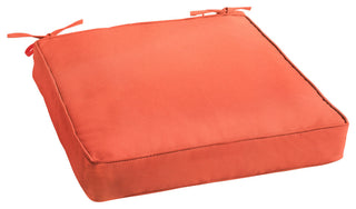 Sorra Home Sunbrella Outdoor Corded Chair Cushion 19"Wx19"Dx3"H