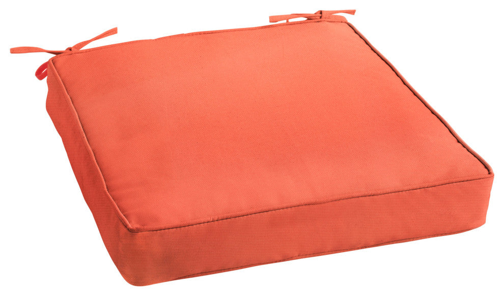 Sorra Home Sunbrella Outdoor Corded Chair Cushion 19"Wx19"Dx3"H