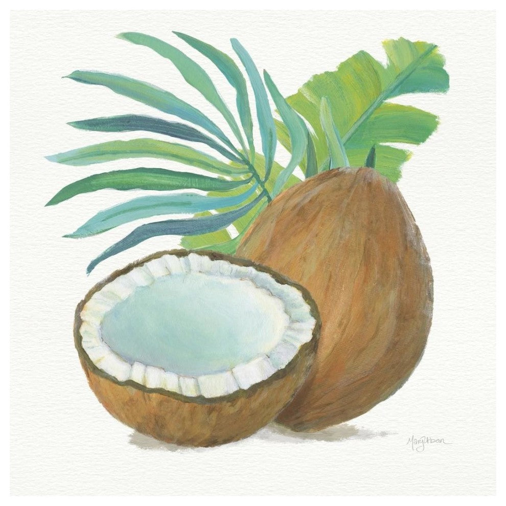 "Coconut Palm III" Digital Paper Print by Mary Urban, 26"x26"