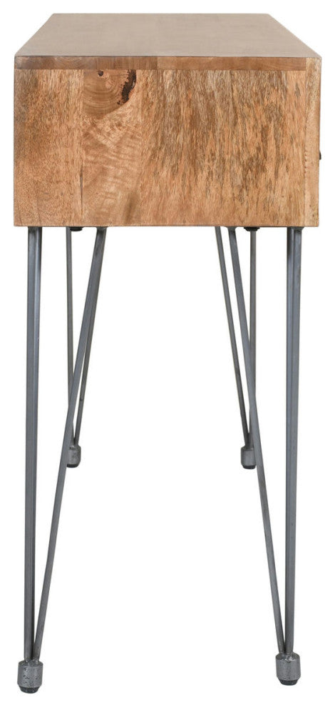 American Vintage Sofa Table with Apothecary Drawers