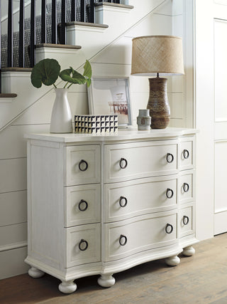 Lifestyle image featuring the dresser in a home setting with decor.