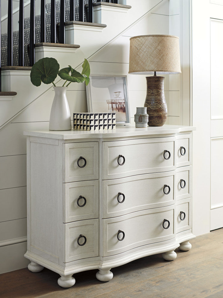 Lifestyle image featuring the dresser in a home setting with decor.
