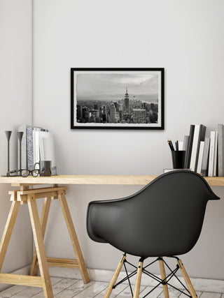 "NYC High-Rise" Framed Painting Print, 18x12