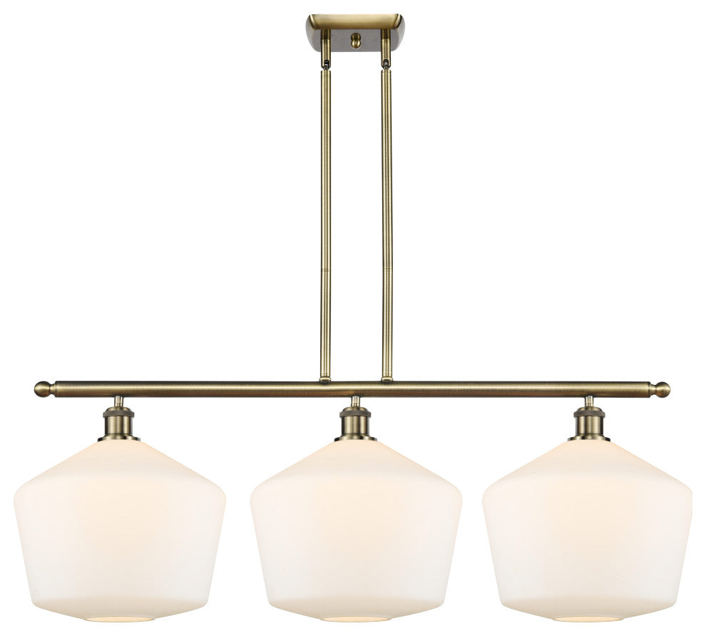 Innovations 516-3I-AB-G651-12-LED 3-Light Island Light, Antique Brass