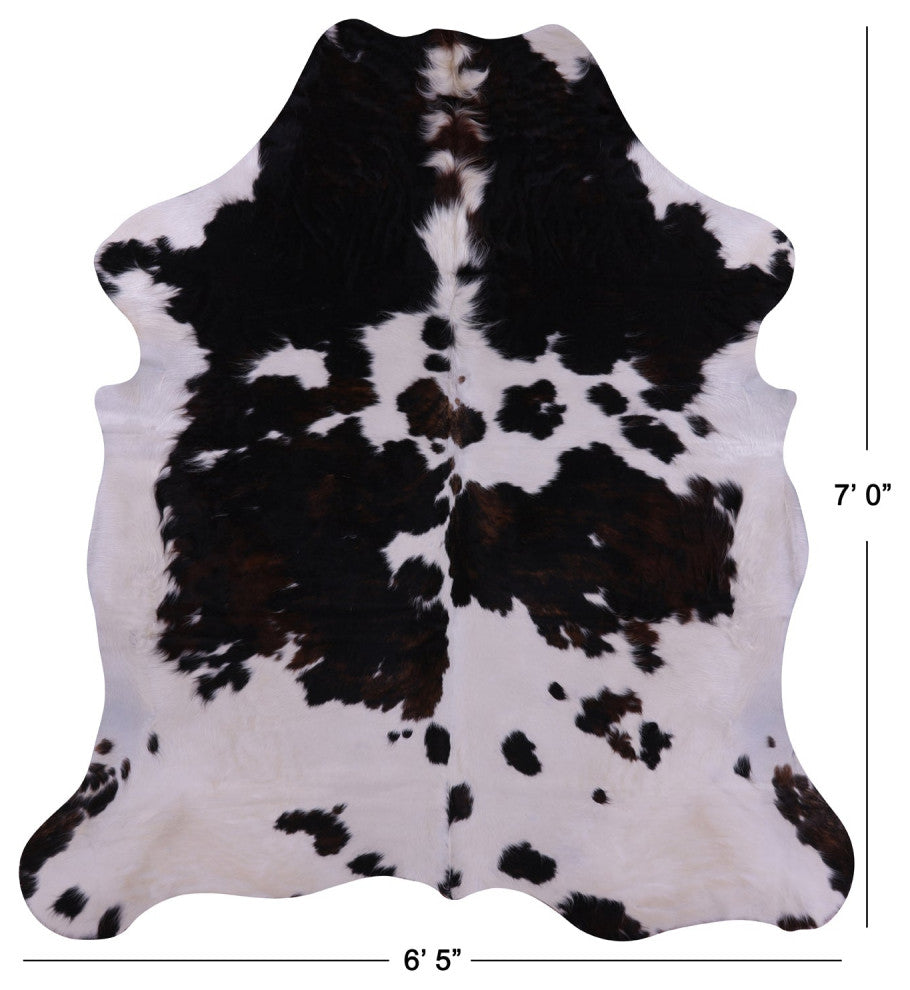 7' 0" X 6' 5" Natural Cowhide Rug C2331