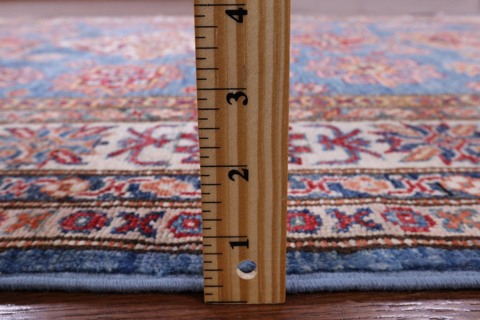 4' 10" X 6' 9" Handmade Super Kazak Wool Rug Q10260