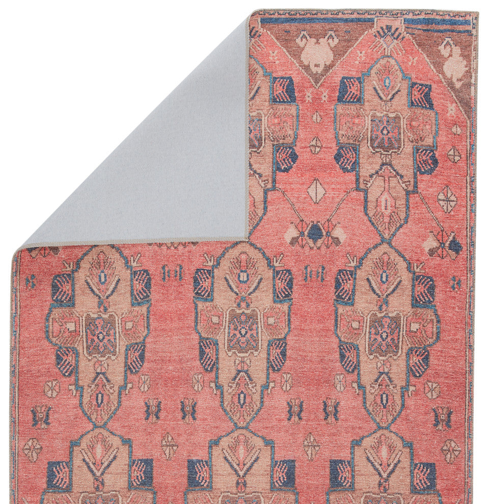 Vibe by Jaipur Living Lani Medallion Pink/Blue Rug, 2'6"x12'
