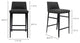 Contemporary Baron Counter Stool Charcoal - Grey