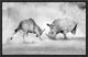 "Combat" Framed Canvas Giclee by Juan Luis Duran, 17x11"