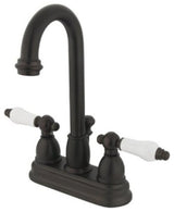 Restoration Two Handle 4" Centerset Lavatory Faucet with Retail Pop-up