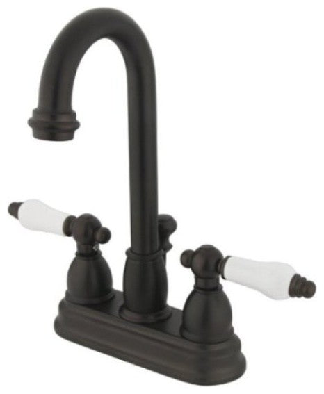 Restoration Two Handle 4" Centerset Lavatory Faucet with Retail Pop-up