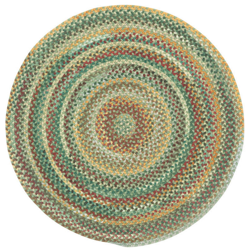 Capel Sherwood Forest Pine Wood 0980_225 Braided Rugs - 5' 6" Round