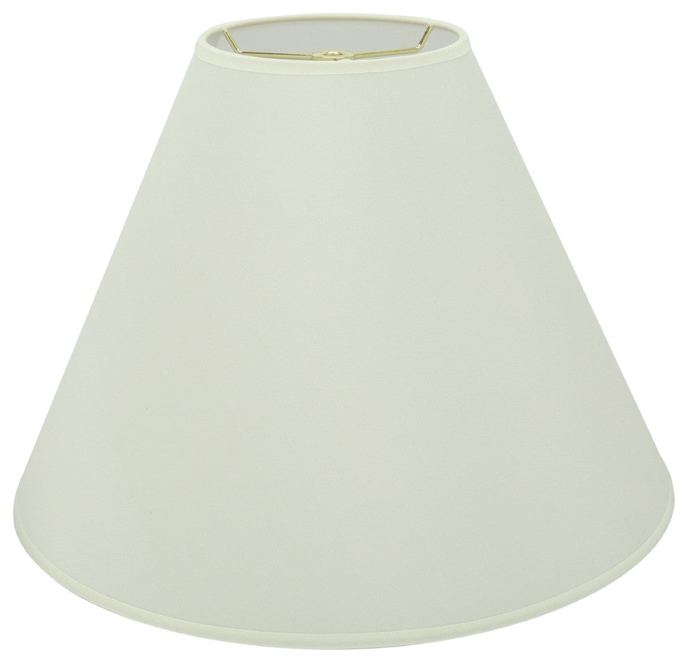 32031 Hardback Empire Shape Spider Lamp Shade, Off White, 16" wide, 6"x16"x12"