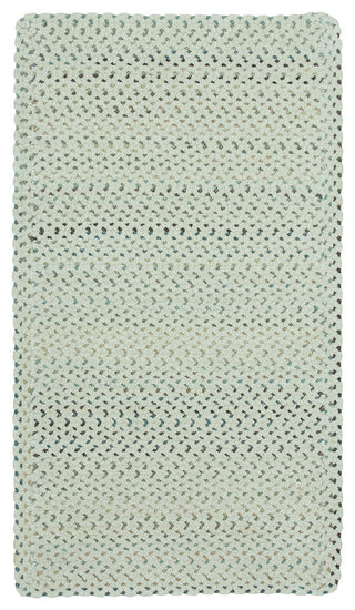 Vivid Cross Sewn Braided Rectangle Rug, Eggshell, 2'x8' Runner