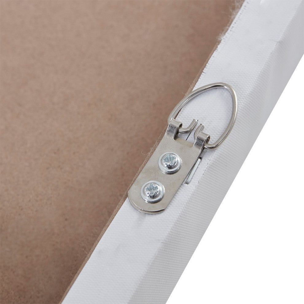 Madison Park Glimmer Hand Brush Embellished Canvas, 2-Piece Set, Silver