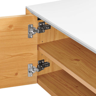 Close-up interior hinge/assembly on white background.