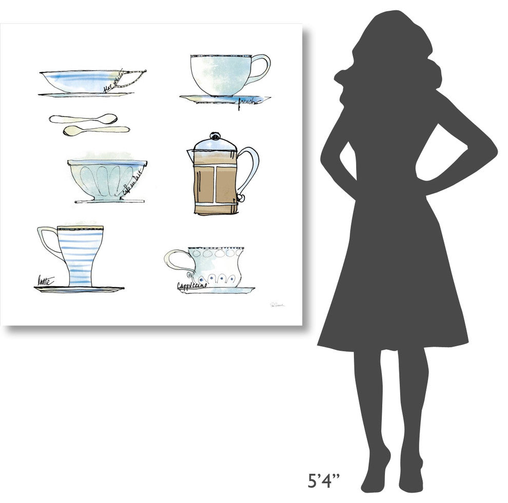 "Good Brew XI" Digital Paper Print by Sue Schlabach, 42"x42"