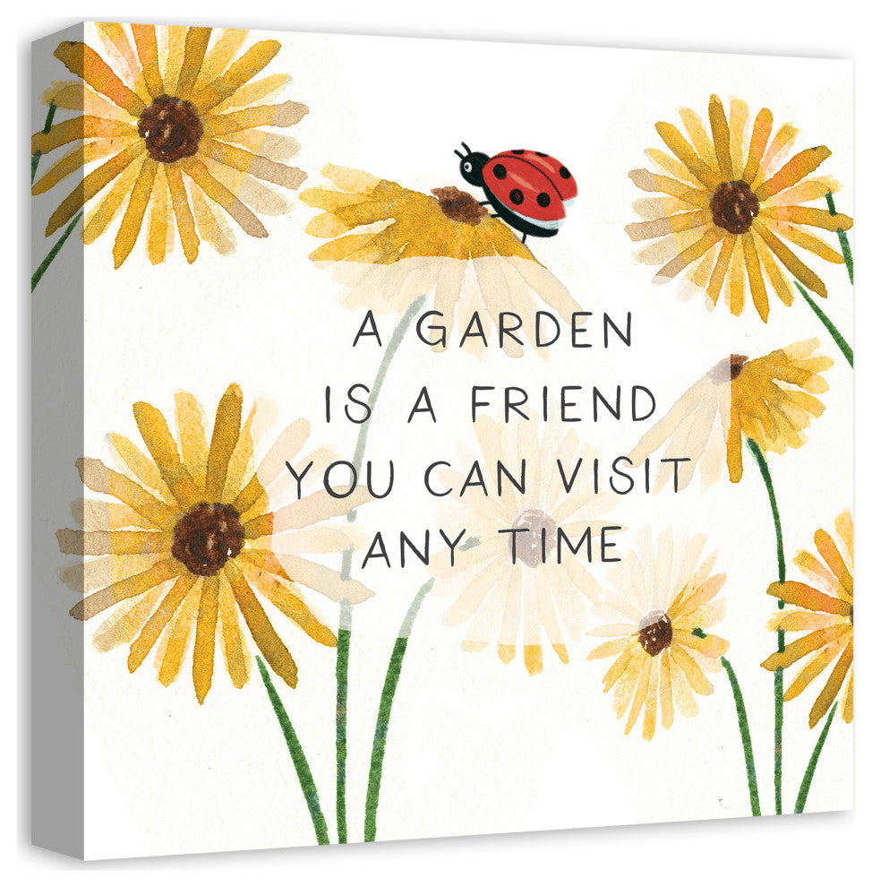 Garden Friend 2 16x16 Canvas Wall Art